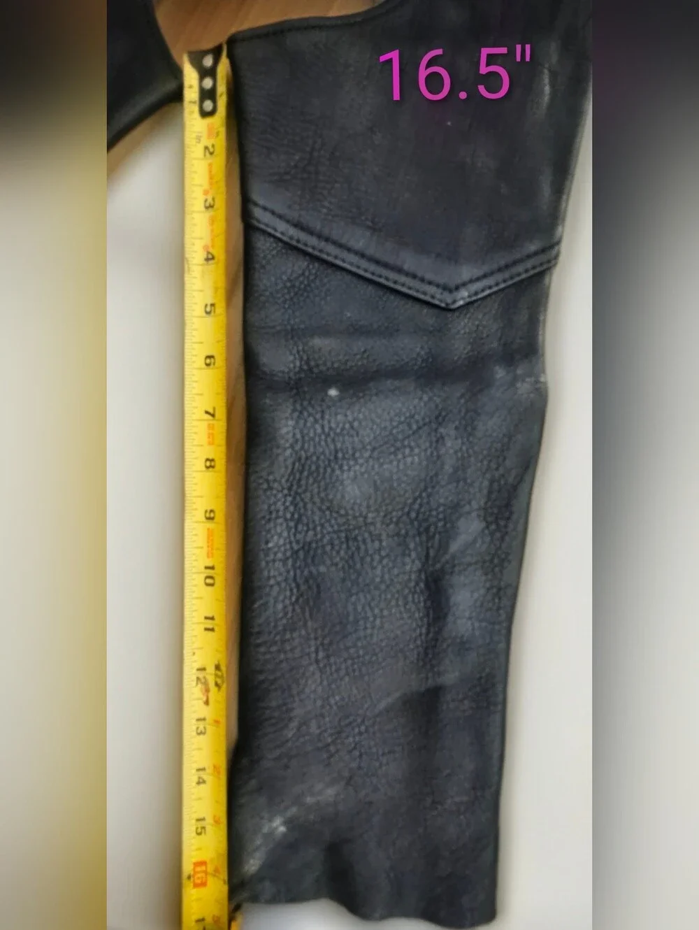 Vintage Hand Tooled/Handmade Leather Motorcycle Chaps Girls XS